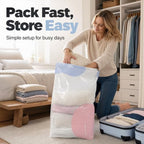 2027 New No-Pump Vacuum Storage Bags, 3D Vacuum Storage Bags, Portable Large Clothes Compression Bags for Household Use, Convenient Cube Storage Bag (4, 19.6 * 27.5in) - Image 3