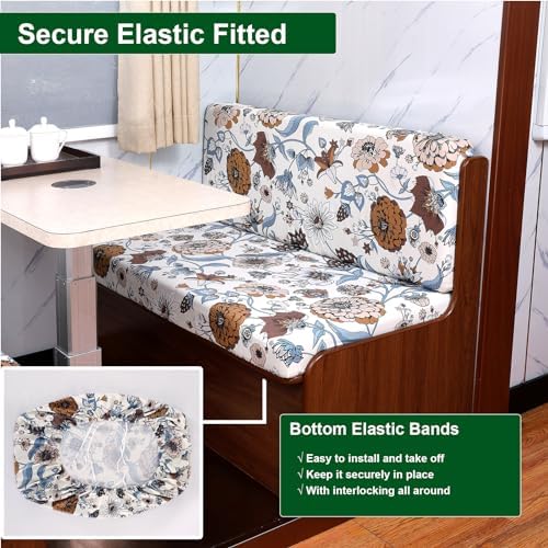CRFATOP RV Dinette Cushion Covers Soft 4pc Camper Booth Seat Slipcover,37 - Image 4