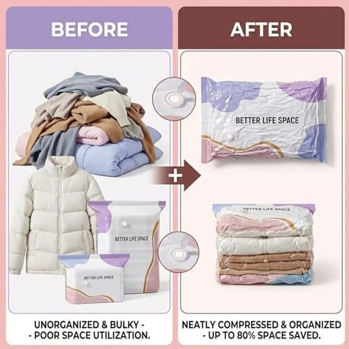 No-Pump Vacuum Storage Bags, Life Space Creator Storage Bags (6) - Image 4
