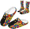 Fuzzy Slipper and Socks Set for Women Silent Sole Fuzzy Slipper by Baxinh