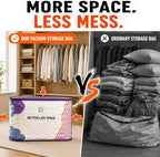 Svozk No Pump Vacuum Storage Bags, Better Life Space Bags, Large Capacity Compression Storage Bags For Clothes, Bedding & Blankets, Space Saving Vacuum Seal Bags Without Pump (5, 100x80x32cm) - Image 2