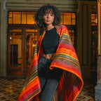 ALPAKITAS Alpaca Wool Blanket - Throw Size Bed Blanket - Alpaca Throw Blanket - Best Gift & Warm Blanket, Lightweight, Couch Blanket or Camp - Outdoor Blanket - 64 x 45 Inches (Orange) - Image 2
