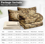 WeCozy Queen Comforter Set with Sheets, 7 Pieces Vintage Antique Bedding - Image 6