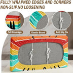 Britimes RV Dinette Cushion Covers Set, 6 Pack, for Camper, Sunset Camping - Image 5