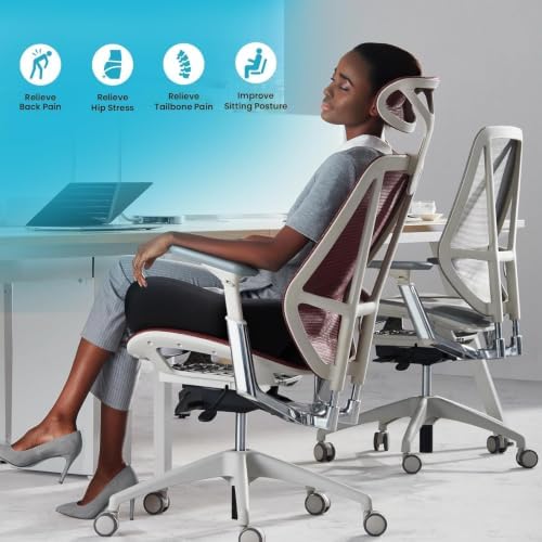 Benazcap Memory Foam Seat Cushion, Ergonomic Office Chair Cushion - Image 6
