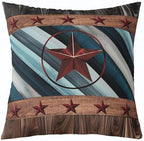 Feelyou Star Pattern Throw Pillow Covers Decorative Soft 16" x 16" Inches - Image 5