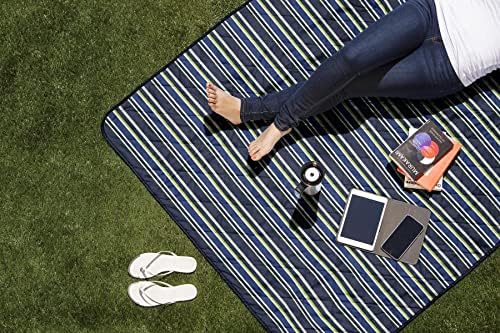 PICNIC TIME Star Wars Grogu Vista Outdoor Picnic Blanket and Tote, Foldable Beach and Camping Blanket with Carry Strap and Storage Pocket for Travel and Outdoor Fun, (Navy Blue) - Image 2