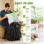 Vacuum Storage Bags, Vacuum Seal Bags for Travel & Home Storage 20 Combo - Image 5