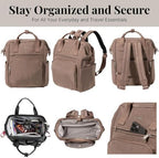 Baggallini Securtex Anti-Theft Windsor Backpack for Travel, Work & College, RFID & Locking Zipper, Up to 16" Laptop - Image 5