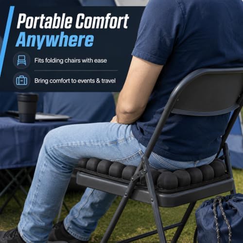 No Pump Needed Inflatable Seat Cushion, 49 Air Cell - Image 6