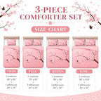CCoutueChen Pink Cherry Blossom Comforter Set Full Size, 68 * 86 - Image 2