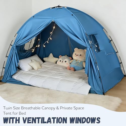 Bed Tent Twin and Full for Kids, Canopy Privacy Sleep Tent Indoor Bunk - Image 5