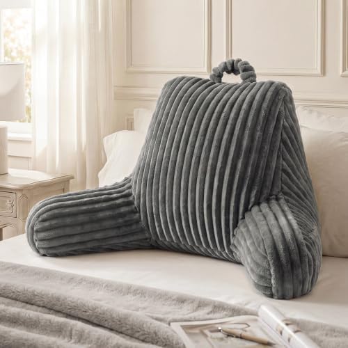 Blissful Diary Reading Pillow for Bed, Backrest Pillow, Slate Gray by BlissfulDiary