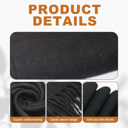 12Pcs Shawls Bulk Pashmina Wraps for Wedding Shawls and Wraps for Guests - Image 3