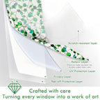 SOMWISE Frosted Window Privacy Film, Decorative Sun Heat Blocking, Anti UV - Image 2
