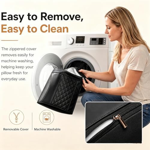 Universal Memory Foam Car Headrest Neck Pillow (Black,2) - Image 5