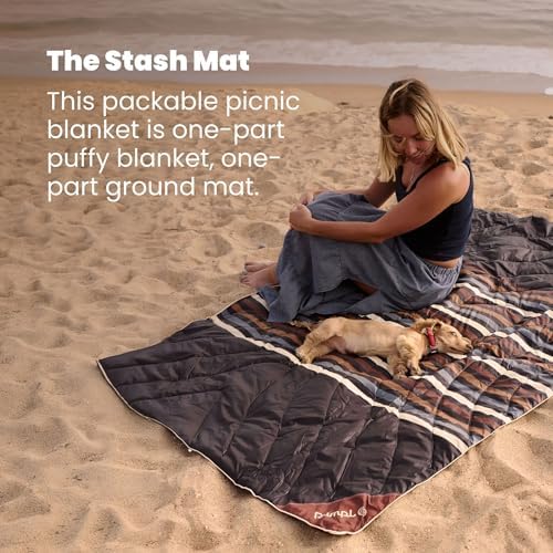 Rumpl Stash Mat Packable Picnic Blanket and Tote Bag, Jade Fade - Image 3