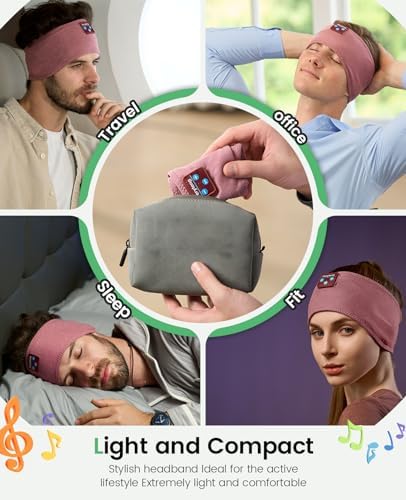 Perytong Sleep Mask and Sleeping Headphones, Finally a Combo that Lets You Sleep on Your Side Without Ear Pain - 14+ Hour Bluetooth, Wireless Headphones for Side Sleepers, Travel, ASMR, Meditation - Image 4