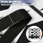 Moving Bags Heavy Duty Storage Bags for Clothes Moving Supplies Packing Bags for Moving Traveling Black White Geometric - Image 4