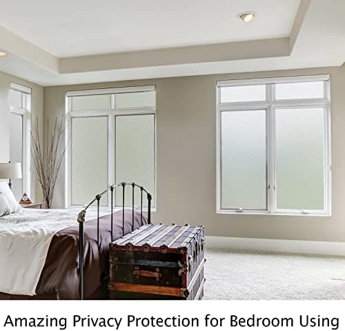 HIDBEA White Frosted Glass Window Privacy Film,Static Cling 23.6in x 13.1ft - Image 4
