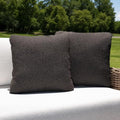 Outdoor Throw Pillow Set of 2 with Inserts, Outdoor Lumbar Pillow Water Resistant for Patio Furniture, 18x18 Inch Outdoor Pillows with Removable Zipper Cover by Varmoza