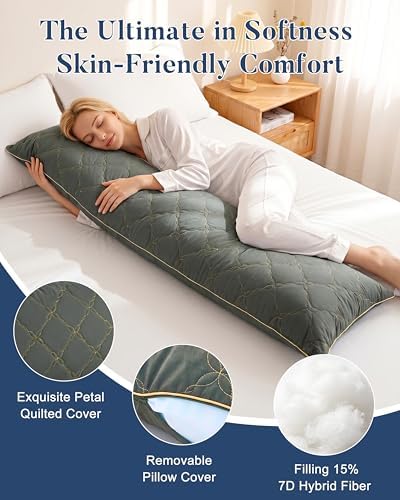 YZ HOME Body Pillow for Side Sleepers, Adjustable Height for Bed - Image 3