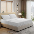 Pizuna 100% Cotton Full Sheet Set 600 Thread Count White by Pizuna