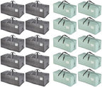 VENO 20 Pack Heavy Duty Moving Bags with Backpack Straps, Zippers & Handles, Extra Large Packing Bundle for College Dorm Essentials, Moving Supplies Alternative to Cardboard Boxes by Veno