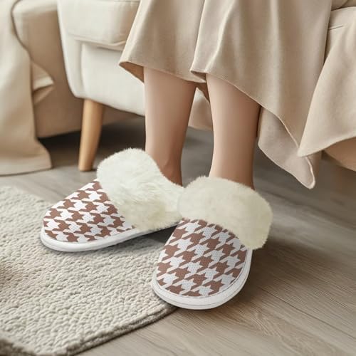Cotton Slippers With Fluffy Edges House Slippers - Image 2