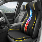 Allaboutsla 2 Piece Car Seat Cushion, Back Support with Car Headrest Pillow by Allaboutsla