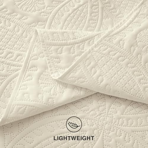 Love's cabin Quilts for Queen Bedspreads, 7 Pieces Bed in a Bag, Beige - Image 7