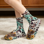 Fuzzy Slipper and Socks Set for Women Silent Sole Fuzzy Slipper - Image 2