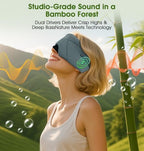 Sleep Mask with Headphones Bluetooth 5.4, LC-dolida Soft Bamboo Cotton Wireless Bluetooth Sleep Mask, Music Sleeping Headphones Cooling & Breathable, Ultra-Thin Stereo Speaker for Side Sleepers - Image 7