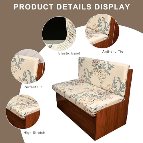 Eco-Ancheng RV Dinette Cushion Covers Seat Covers Camper Cushions Slipcover - Image 3