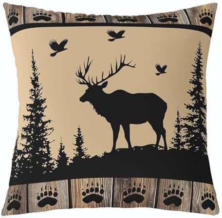 Feelyou Vintage Bear Throw Pillow Covers Decorative 16" x 16" Inches - Image 5