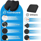 TushGuard Seat Cushion - Cushion for Office Chair, Car Seat, Airplane, Bleacher - Sciatica & Coccyx Pain Relief Desk Chair Cushion for Long Sitting Office Workers, Car Drivers(Black, XX-Large) - Image 6