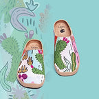 UIN Slipper Woman Travel Art Painted Shoes Wide Toe Casual Home Slip On Mules Malaga - Image 3