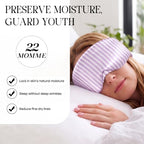 Panelee 100% Mulberry Silk Sleep Mask, 22 Momme Eye Mask for Women,Purple - Image 4