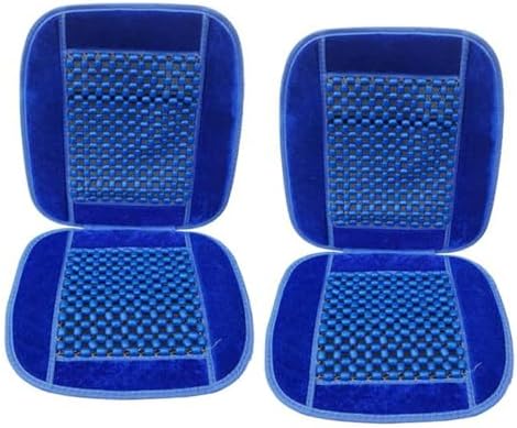 ALLBrand Natural Wooden Bead Car Seat Cushion - Comfortable Massaging Cushion for Office and Travel (Royal Blue) by Unknown