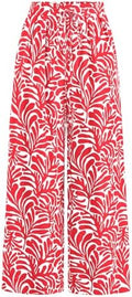 PRETTYGARDEN Womens Pants Elastic Waist Striped Lightweight Palazzo Pant by PRETTYGARDEN