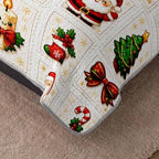 HOSIMA Cartoon Christmas Quilt Set Twin,Cute Bedspread with 2 Pillowcases. - Image 4