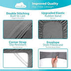 DREAMCARE King Size Sheets Set - 6 pcs Breathable Cooling Sheets King Size - Image 5