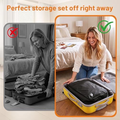 2-Pack Vacuum Compression Travel Bag with Pump - Image 5