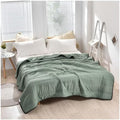 Summer Cooling Comforter, Lightweight Breathable Quilt, Double-Sided Cool Touch Fabric, Year-Round Use(Military Green,71x87in) by Unknown