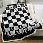 Sleepwish Throw Blanket, Black White Lightweight, Twin by Sleepwish