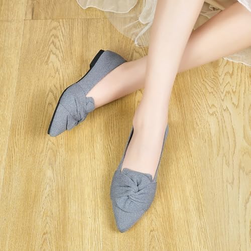 HIULYCENCE Flats for Women Pointed Toe Ballet Flats - Image 3
