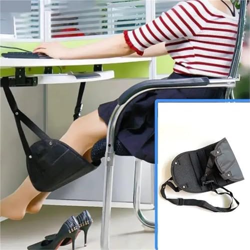 Adjustable Foot Hammocks for Travel, Car, Airplane Rest, Office Hanging, Simple Leg Support Pads for Airplane, Office, Under Desk, Car - Image 2