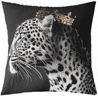 Feelyou Lion Tiger Throw Pillow Covers Soft 20" x 20" - Image 3