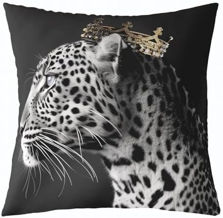 Feelyou Lion Tiger Throw Pillow Covers Soft 20" x 20" - Image 3