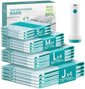 SONGMICS Vacuum Storage Bags, Rechargeable Portable Electric Pump, 15 Pack by SONGMICSbySONGMICSHOME